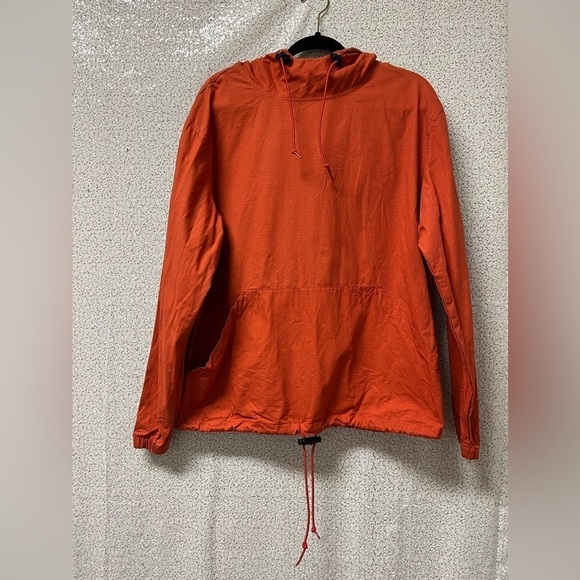 Stussy Ripstop Pullover in orange and lime greensize Small